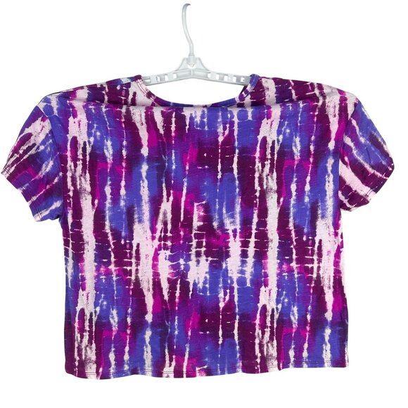 Justice Girls Size XL Tie-Dye T-Shirt Purple & Pink Short Sleeve - Picture 2 of 6